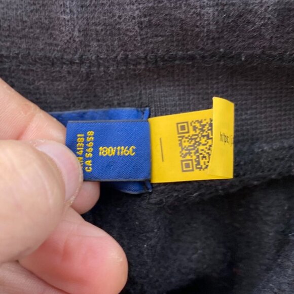 Polo Ralph Lauren Jogger Pants Size 2XB Black Drawstring Sweatpants Pull On - Picture 13 of 16